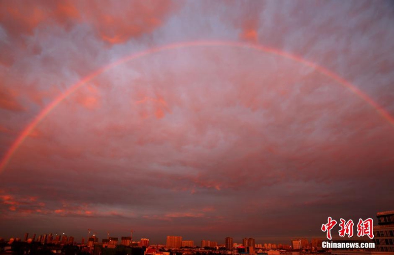 Regenbogen und Abendr?te in Beijing