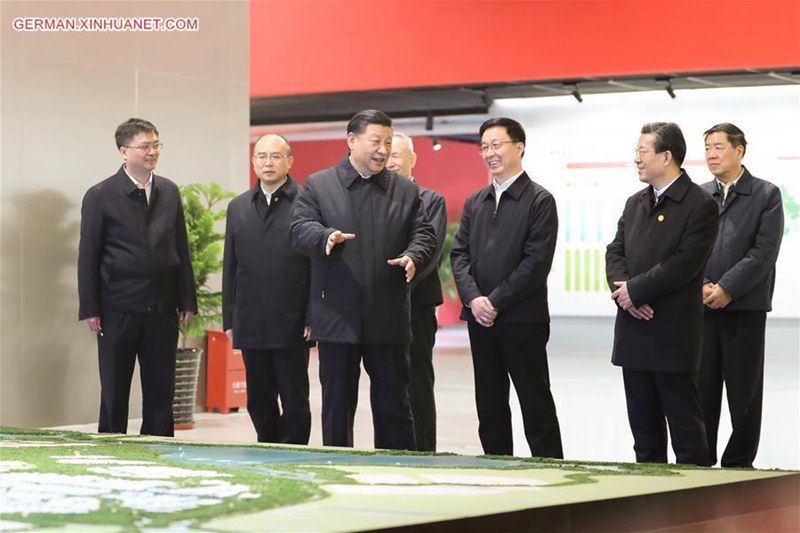 Xi Jinping inspiziert Xiongan New Area