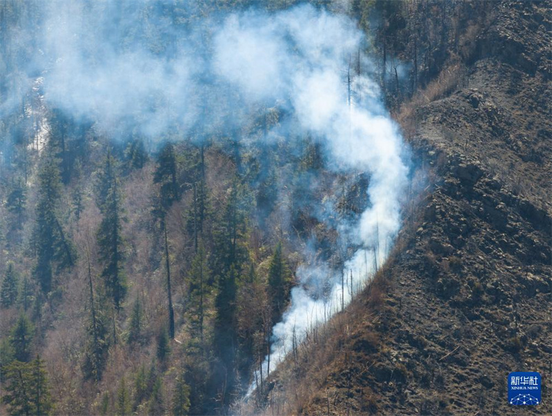 Sichuan: Rettungskr?fte bek?mpfen Waldbrand