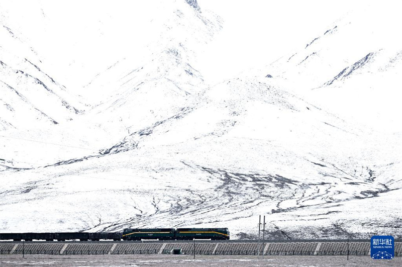 Pr?chtig sch?ne Qinghai-Xizang-Eisenbahn